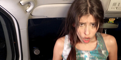 Mells Blanco has small tits and huge desire to ride dick