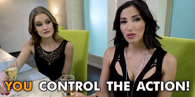 Tiffany Tatum & Clea Gaultier are being fucked in POV-style scene