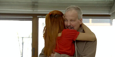 She's always Teasing me in Front of my Dad Euro Step Sis Creampie