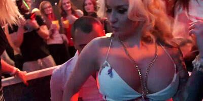 Sexy bitches fuck in club