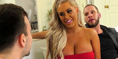 Wolf Hudson is having fun in a hot bisexual 3some