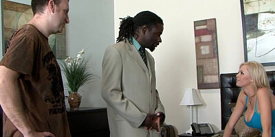 Cuckold watches as black stallion fucks his wife Katie Kox