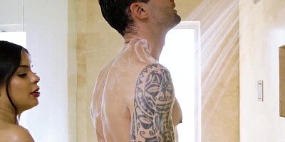 NuruMassage Showing my new StepUncle that Nuru is Safe with Katya Rodriguez