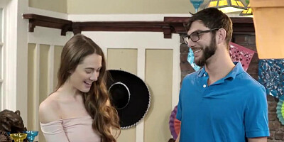 Two bisexual chicks and one guy are having a threesome