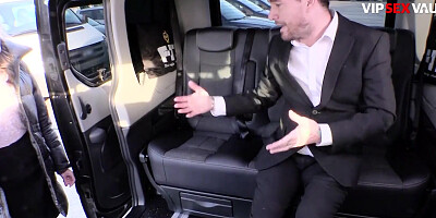 Naughty Client Audrey Jane Submits To Cab Driver To Fuck Her On Backseat - VIP SEX VAULT