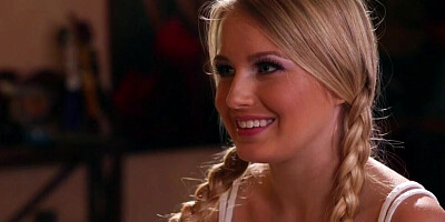 Blonde with pigtails finally decided to open up to her MILF girlfriend about lesbian cravings