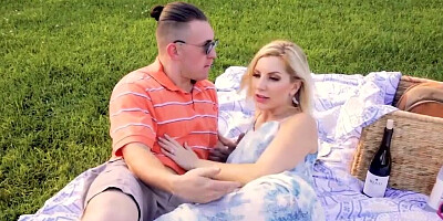 Anya Olsen sucks a pecker and gets fucked on the street