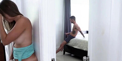 Puremature Step Mother Fucks Masturbating Step Son