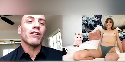 Stepdad wants to see his hot stepdaughter masturbate with her favorite sex toys