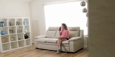 Brooke Karter is swallowing her stepbrother's hard prick in POV