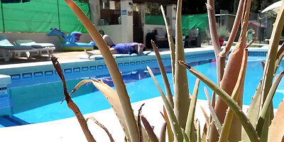 Aunt Judy's XXX - Busty MILF JoJo Catches You Watching Her by the Pool (POV)