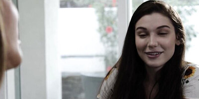 Small tits trailer with mystery Bella Rolland and Lily Lou from Adult Mobile