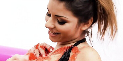 Marvelous Sammy and Krystal's medium size tits porn