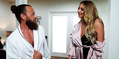 Adult Mobile featuring Brad Newman and Kayley Gunner's blowjob trailer