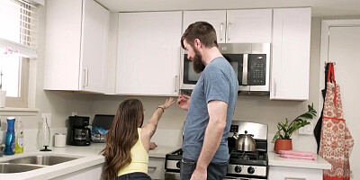 Small And Cute Teen Sera Ryder Serves Her Tight Pussy On The Kitchen Counter - Exxxtra Small