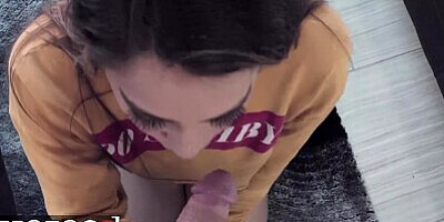 MOFOS - Spoiled teen Sofie Reyez sucks cock for cash