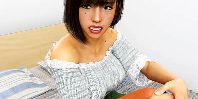 Flirty F Cap 6 - a blowjob from my stepsister and her friend