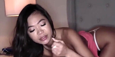 Petite Asian Step Daughter Vina Sky goes Crazy over Step-dad