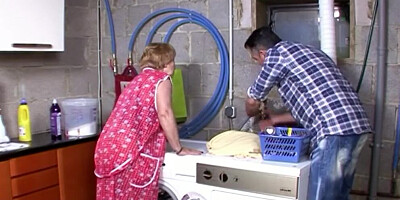 German Mature Grandma Seduced To Fuck By Step-Grandson