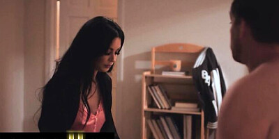 Kyle's stepmom shaved pussy scene