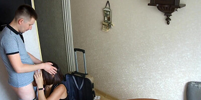 Sexy stepmom from vacation was fucked by her stepson on the table!