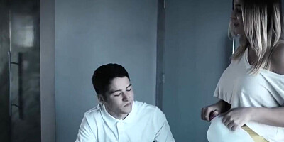 PURE TABOO Blair Williams Tricks Momma's Boy StepBro into Fucking!