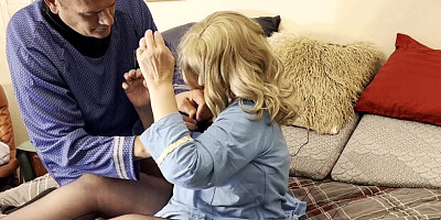 Mr Spock plays with Nurse Chapel