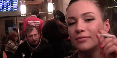 Smoking hot amateur is getting her tits and fine round ass touched