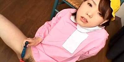 Morimoto Miku masturbating with her sex toys
