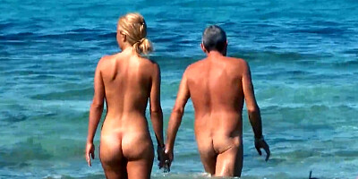 MILF with tanned body filmed by a voyeur