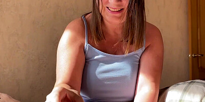 MY STEPMOM BOUGHT ME A MASTURBATOR & STARTED HELPING ME JERK OFF & SHE GOT HORNY HERSELF
