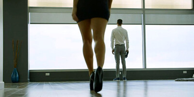 Angelic blonde toys her pussy during deep backdoor ramming