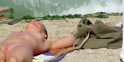 Kinky voyeur is filming some naked MILFs on a nudist beach