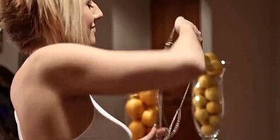 Incredible blonde Kate England in hardcore action with her lover
