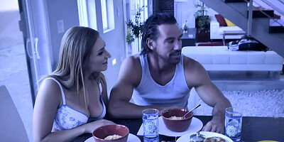 Skylar Snow and Alita Lee are sharing a man in this threesome