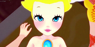 Peach and Daisy awesome threesome pov