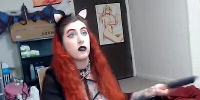 Big Titted Goth getting Creamed by Machine Dick to Huge Squirts