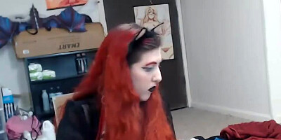 Big Titted Goth getting Creamed by Machine Dick to Huge Squirts