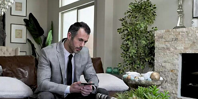 Curvy MILF Lauren Phillips sucks a cock and rides it so wildly