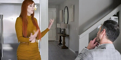 Curvy MILF Lauren Phillips sucks a cock and rides it so wildly