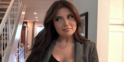 PropertySex Hot Wife Amazing Blowjob and Sex with Door to Door Real Estate Agent