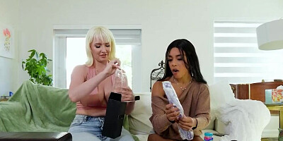 REALITY KINGS - Hot MILF Kate Dee Teaches Her Stepdaughter Fraya Kennedy How To Use Dildos