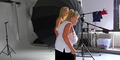 Sexy European Blonde Babe Has Her Pussy Eaten By Granny