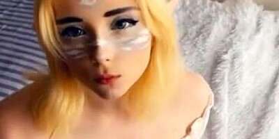 Light Elf Deep Sucking Big Dick and Sensual Fucking - Cum in Mouth