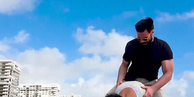 Charles Dera and Jenna J Foxx are fucking in the bathroom