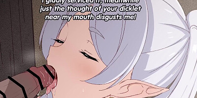 Frieren turns you into her pussyfree cuckfemdom, feet, NTR, small dick humiliation