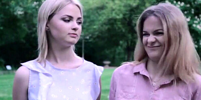 Old and young sex with horny teens fucking a grandpa on his birthday