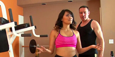 MILF BABE BENDS OVER THE CHAIR AS SHE GETS A HARD FUCK