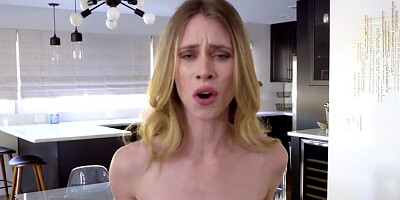 Blonde sweetheart is asked to provide a POV blowjob to her horny lover