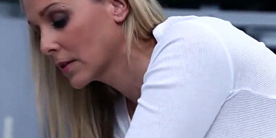 Blonde mom Julia Ann sucks so well and fucks even better
